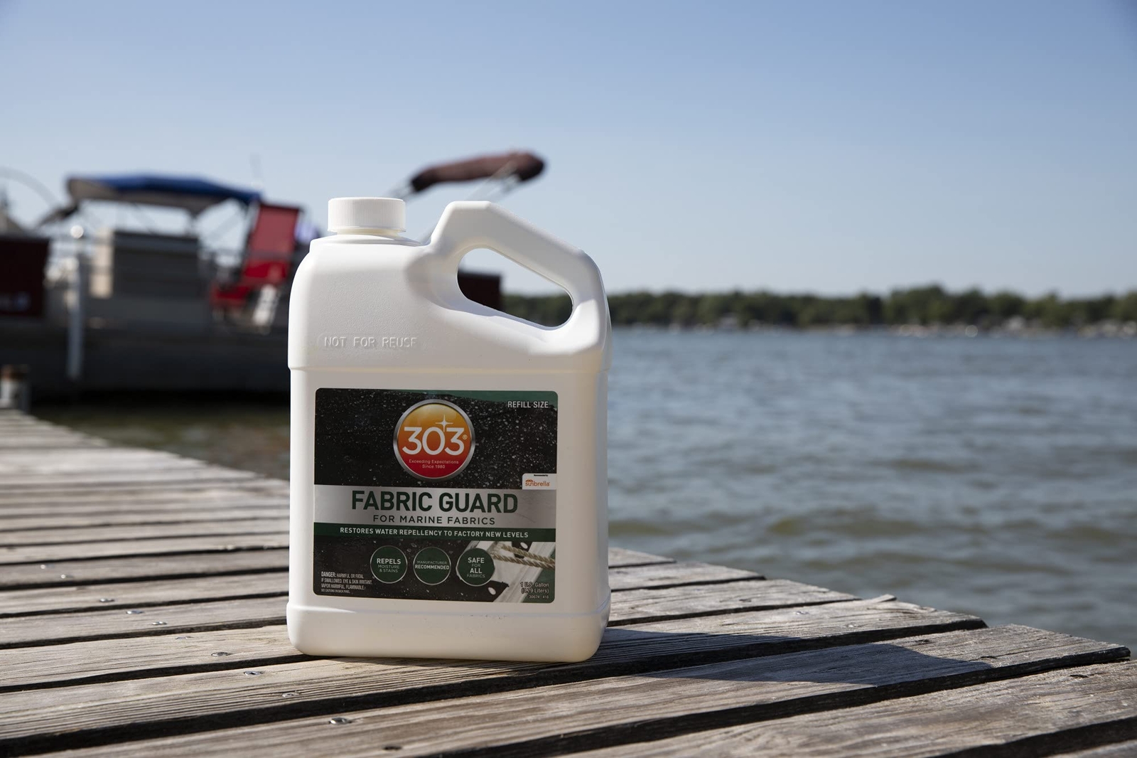303 Marine Fabric Guard 128 Oz Water Repellent Protectant for All Fabrics