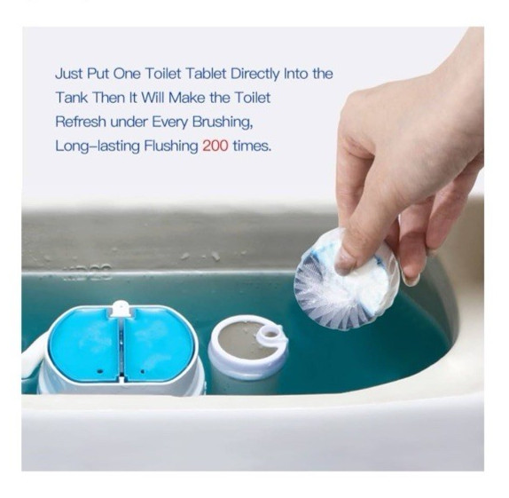 Toilet Bowl Cleaner Tablets – 40 Pack Long-Lasting Formula – Septic Safe & Fresh