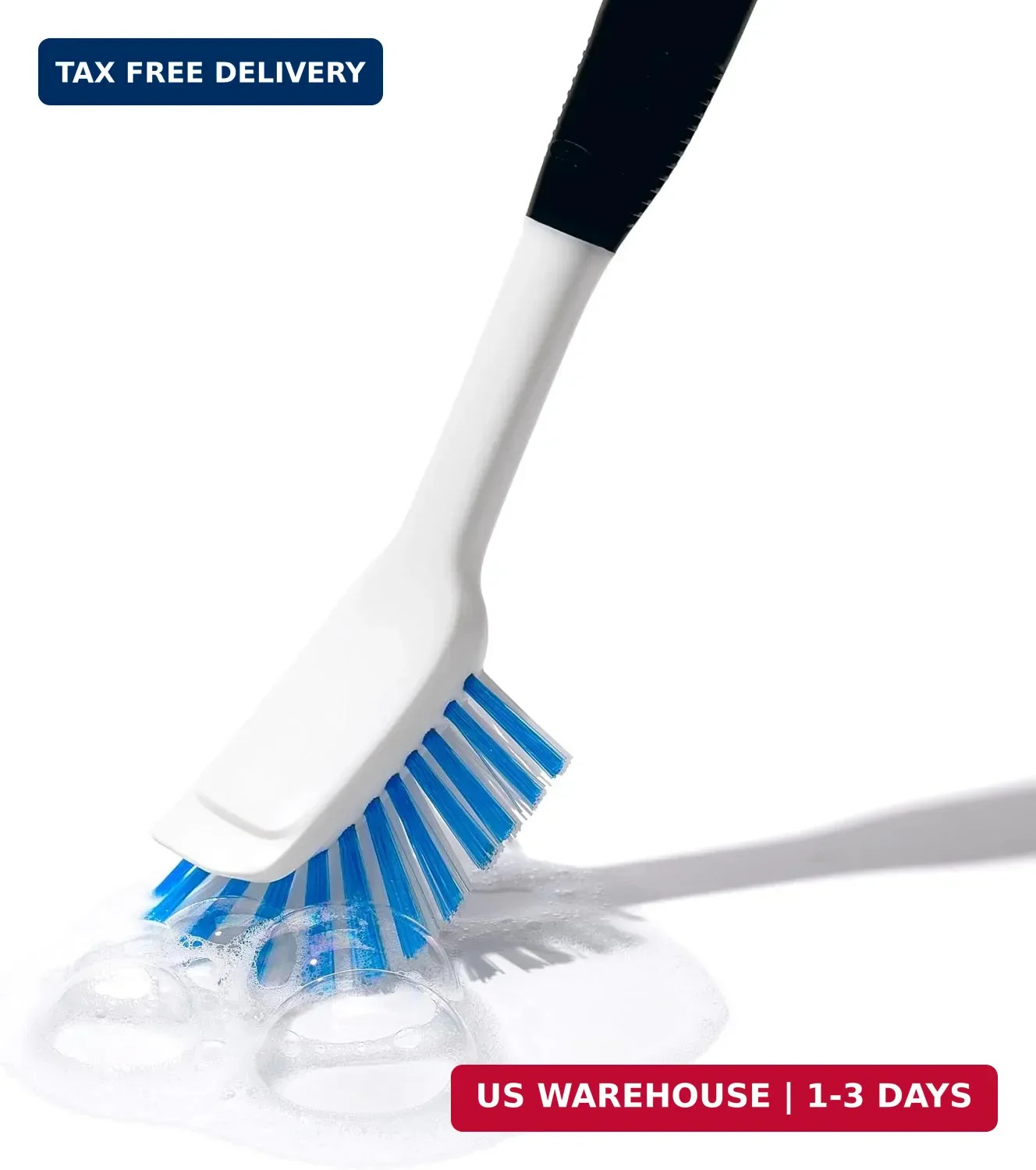 OXO Good Grips Dish Scrub Brush with Non-Slip Handle, Nylon Bristles
