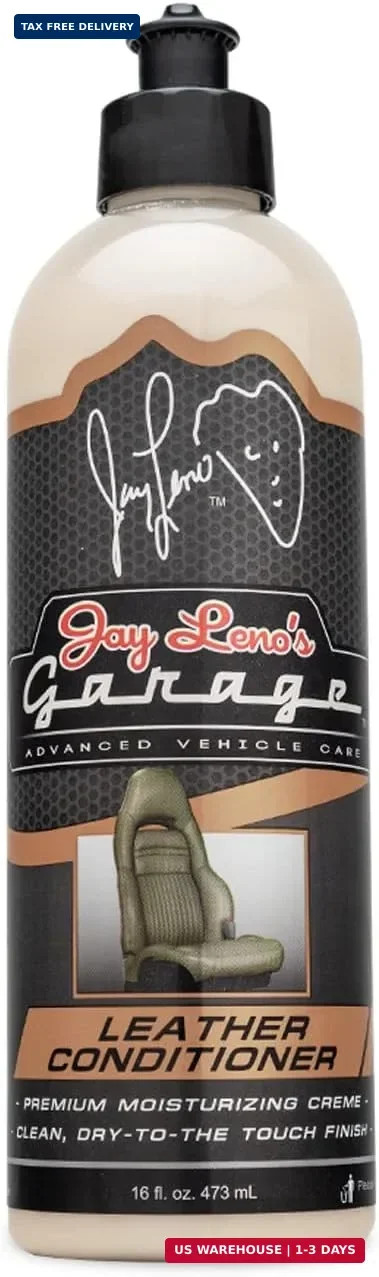 Jay Leno’s Garage Leather Cleaner and Conditioner for Car Interior – Advanced Ca