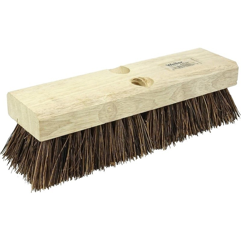 Heavy Duty Deck Scrub Brush Palmyra Bristles Wood Concrete Cleaning Tool New