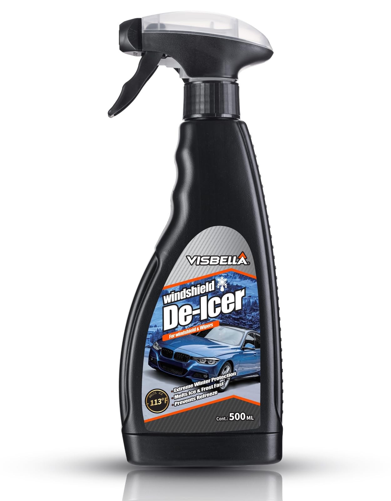 De-Icer Spray for Windshield & Wipers Extreme Winter Protection Melts Ice & F…