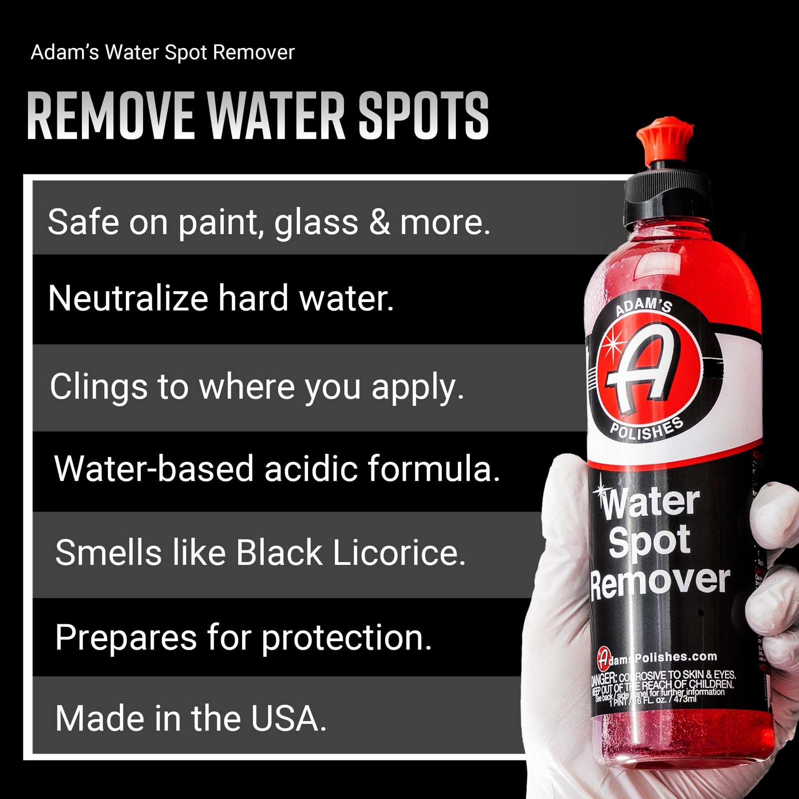 Water Spot Remover – Hard Water Stain Remover for Glass, Shower Doors, Paint,…