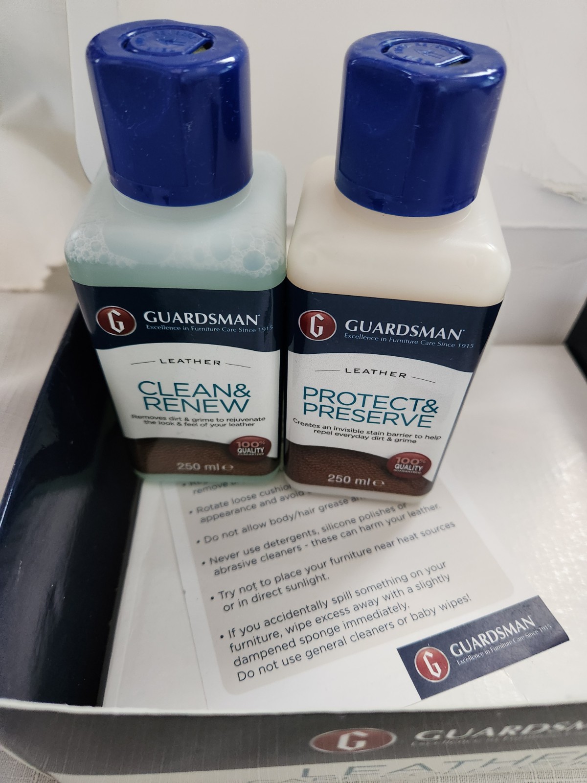 Guardsman Leather Care Kit – Clean & Renew Leather Protect & Preserve & cloths