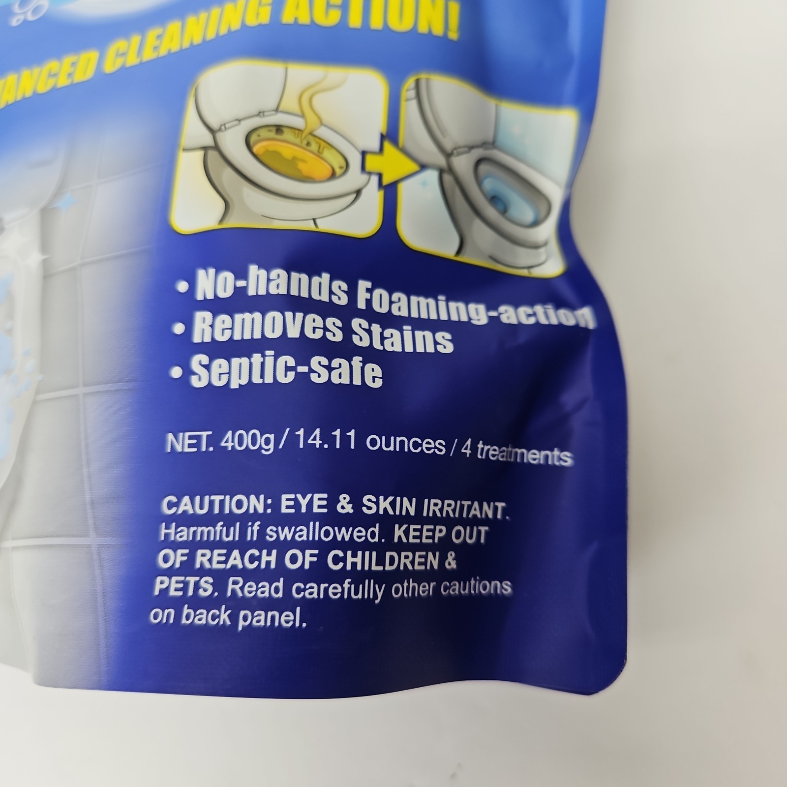 Splash Advanced Cleaning Action Toilet Cleaner Powder 14.11oz 4 Treatments New