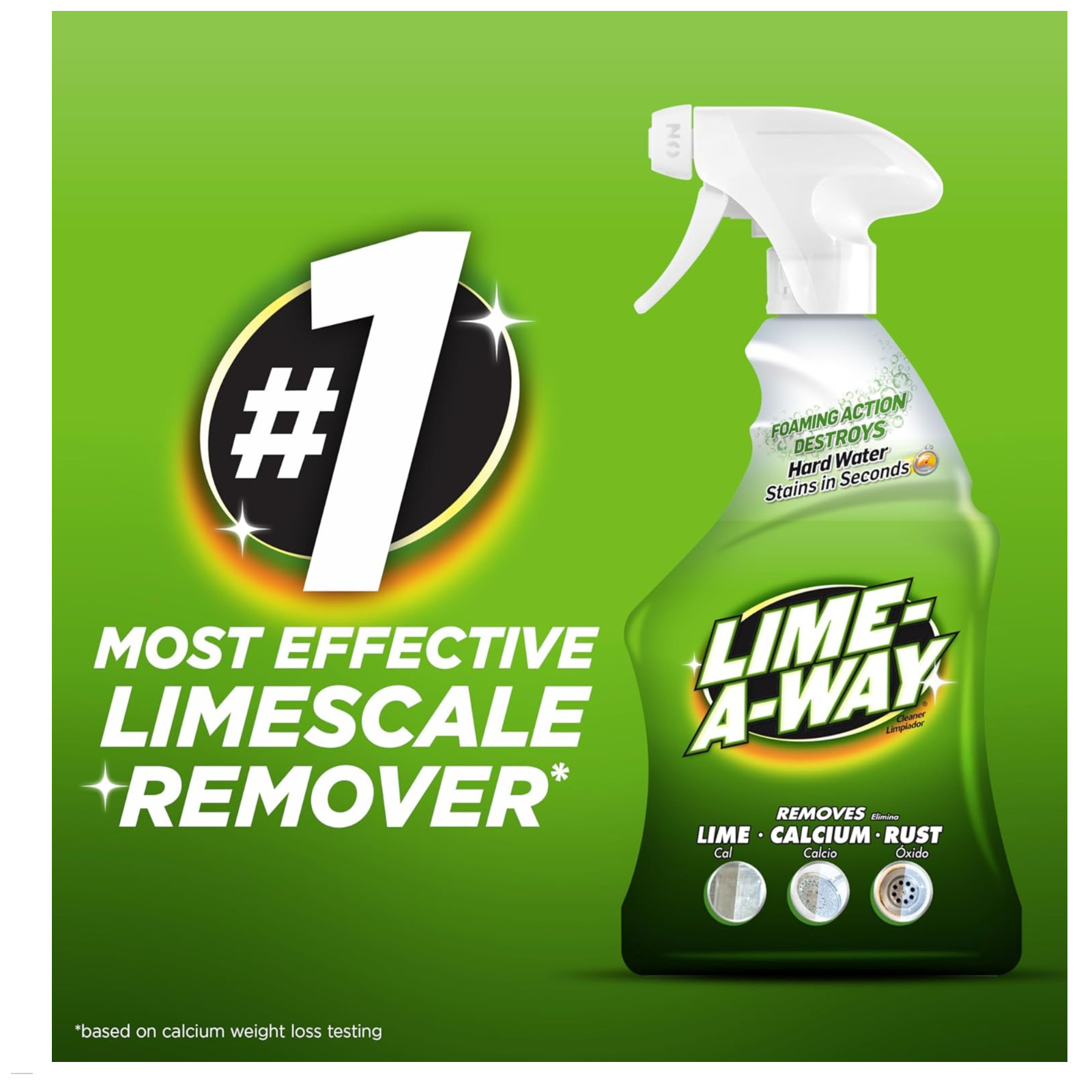 Lime-A-Way Hard Water Stain Remover Spray, Removes Lime 22 fl oz