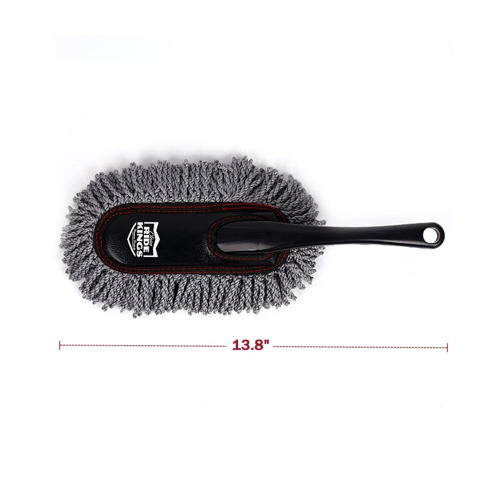 RIDE KINGS Extendable Car Duster Dust Brush for Auto Truck RV Motorcycle