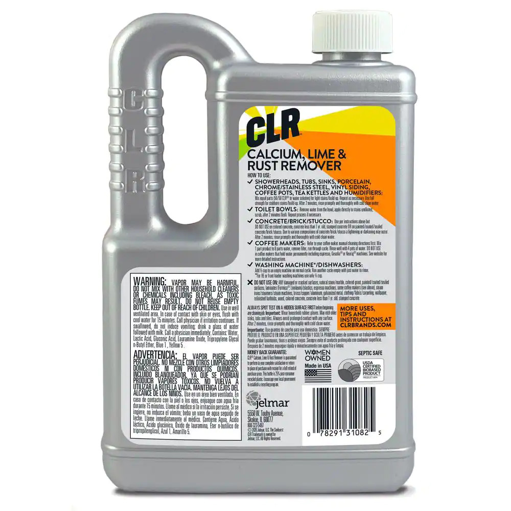 2-Pack Calcium clr Lime Rust Limescale Stain Remover Cleaner 28 Oz.