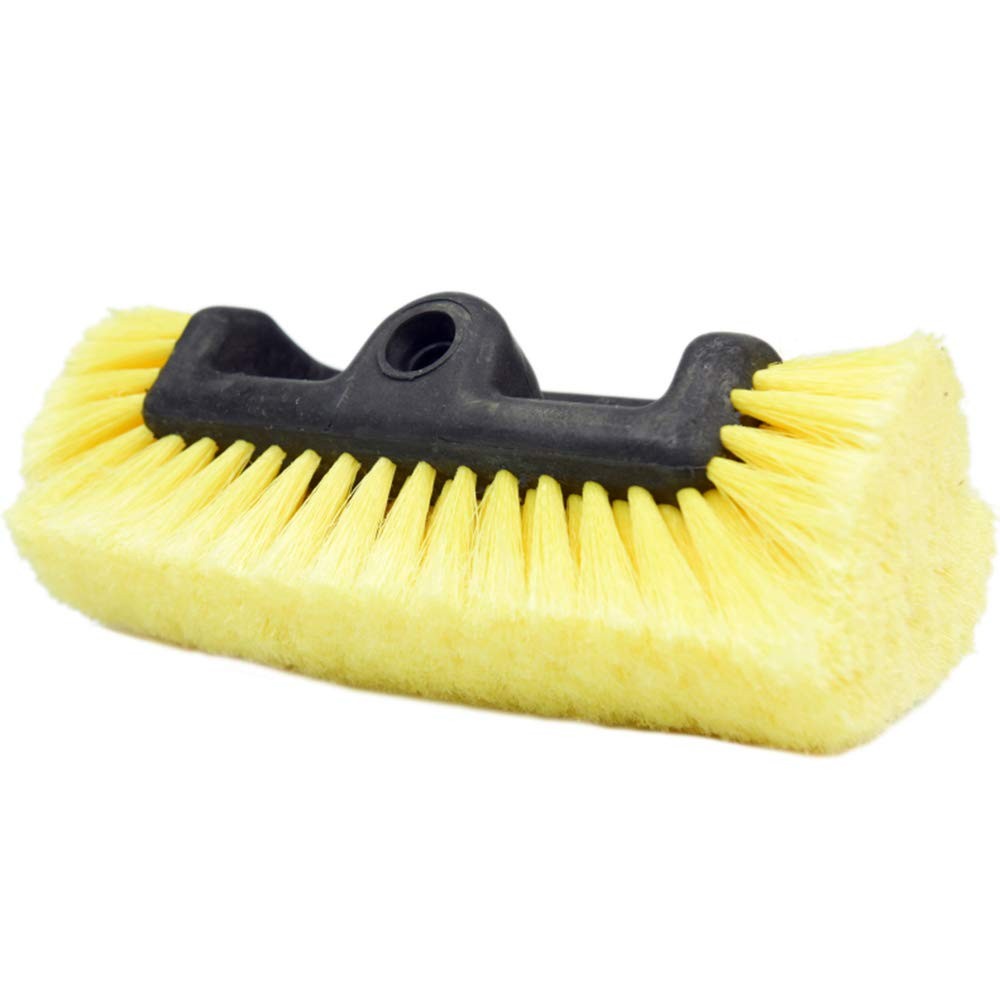 10in Car Wash Brush Head with Soft Bristle, for Cleaning Decks, Trucks, Car, RV