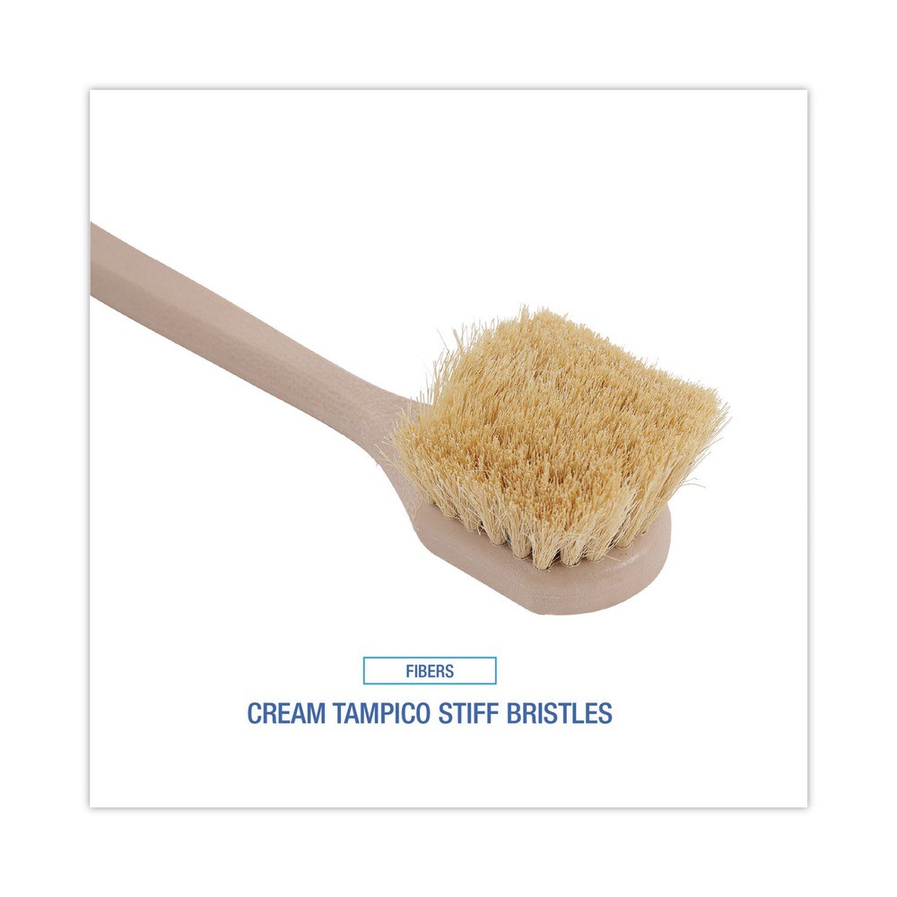 Boardwalk 4220 20″ Tampico Fill Long Handle Utility Brush – Tan New