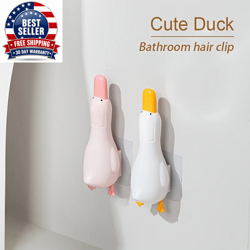 2-In-1 Cute Duck Shaped Double-Head Design Cleaning Clip Dust Stain Removal Shov