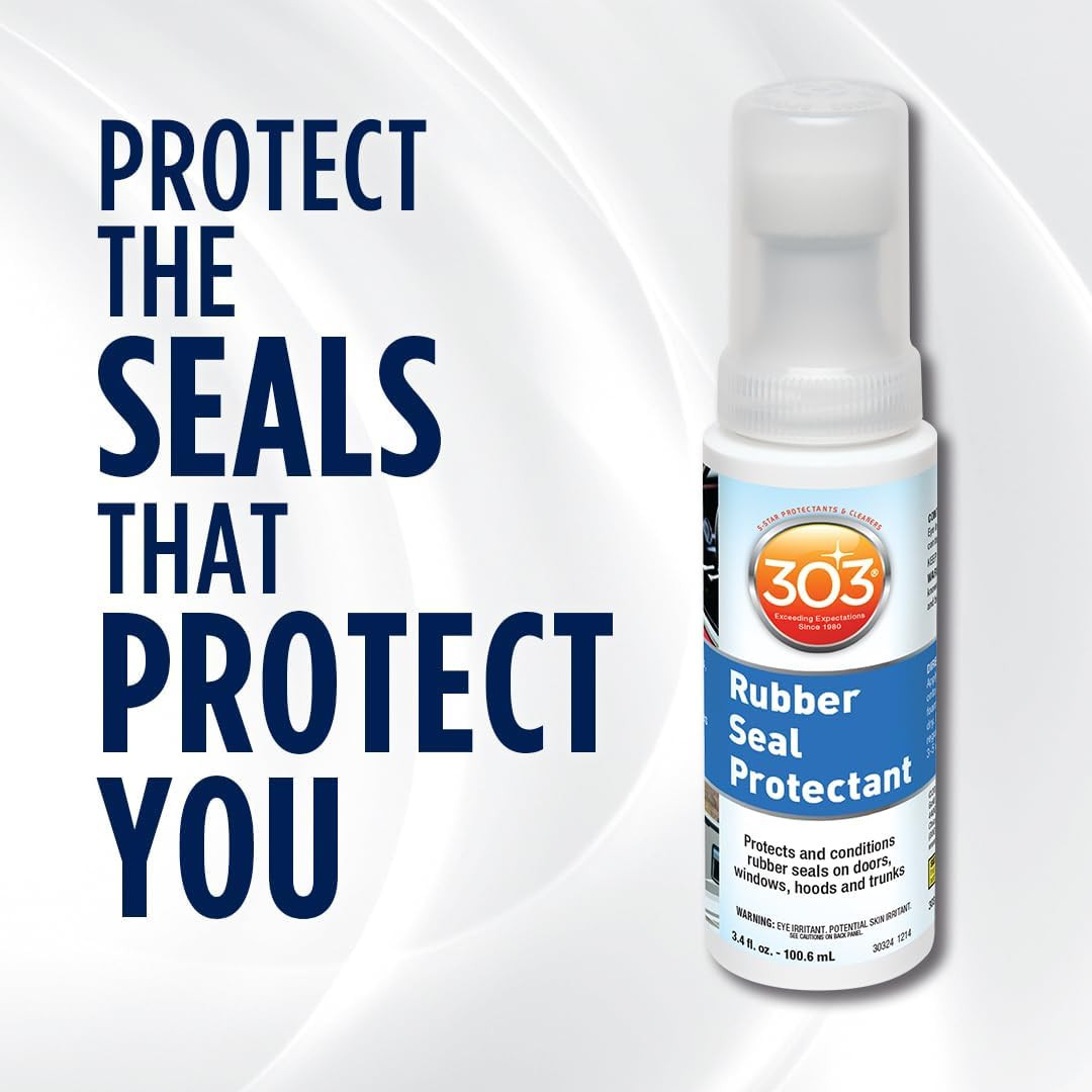 Conditions Rubber Seals to Help Prevent Cracking, Fading, and Drying.