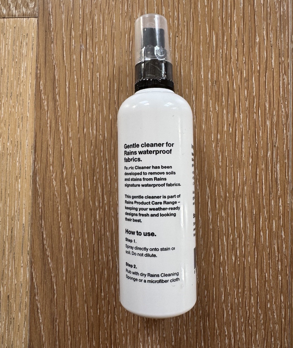 RAINS 5oz (150 ml) Waterproof Fabric Cleaner Spray and Protector for All Colors