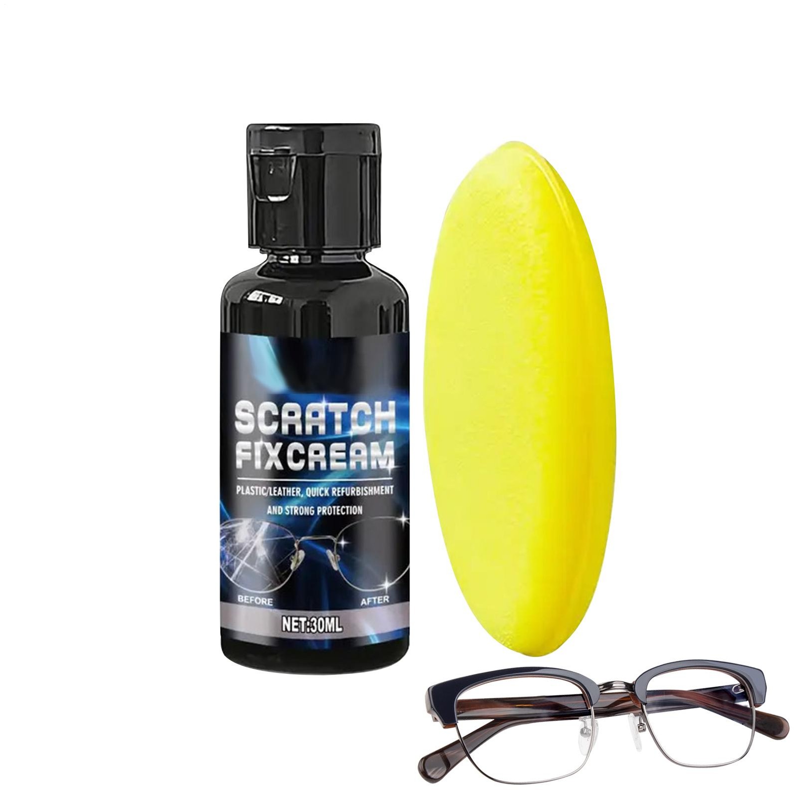Glasses Lens Scratch Remover Liquid Cleaner Polishing Lens Scratch Remover