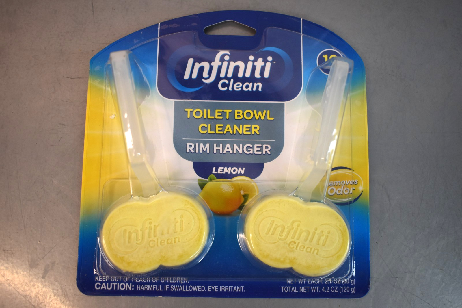 Infiniti Clean Toilet Bowl Cleaner Rim Hanger Lemon NEW
