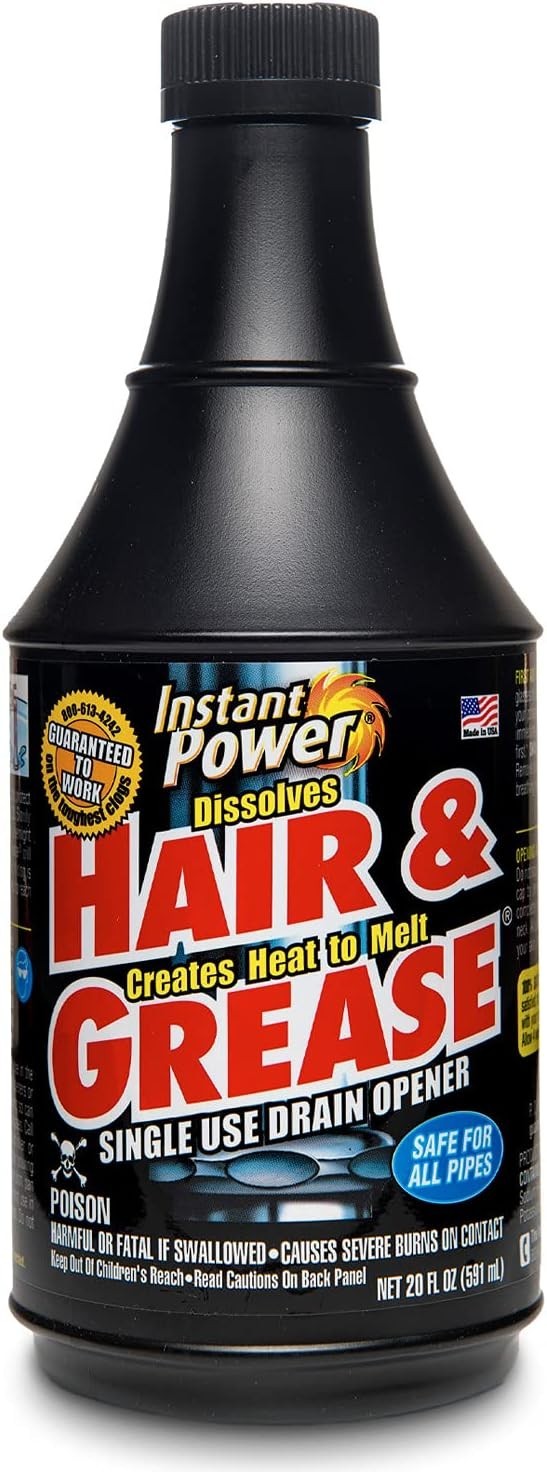 20 oz. Hair and Grease Drain Opener Pipe Plumbing Cleaner Clog Remover