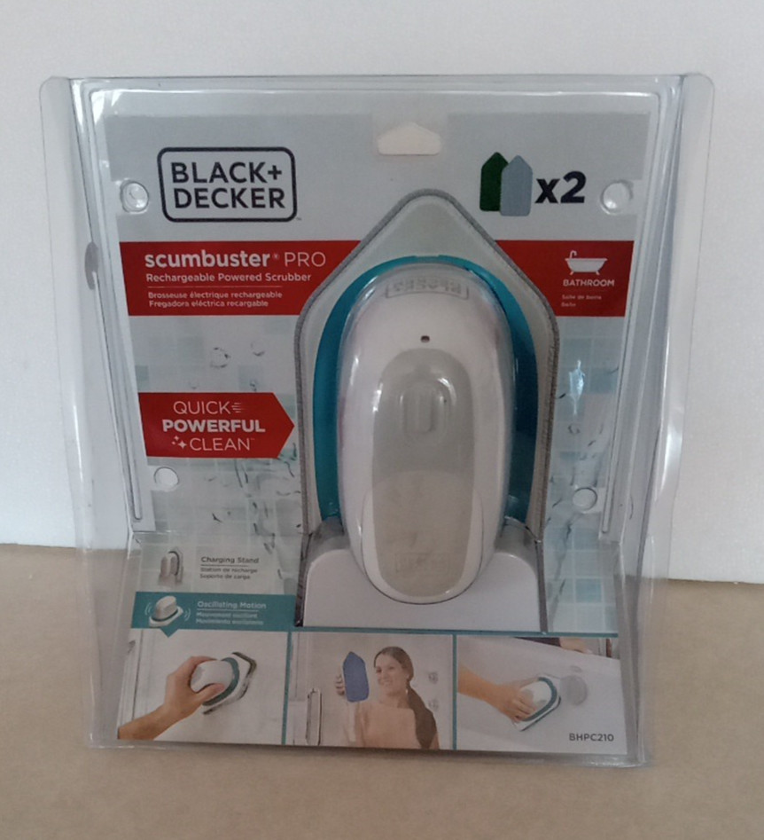 Black & Decker Scumbuster Pro Rechargeable Powered Scrubber Pro BHPC210 NEW