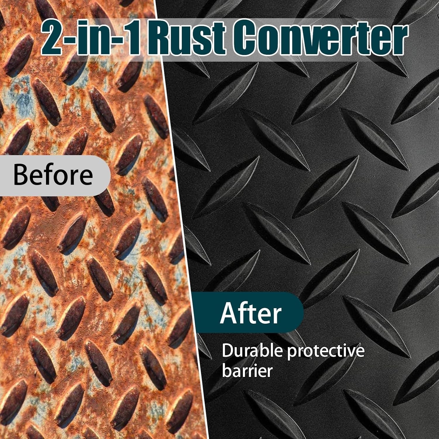 2-In-1 Rust Converter & Metal Primer, Stops Rust,Rust Inhibitor Paint for Metal,