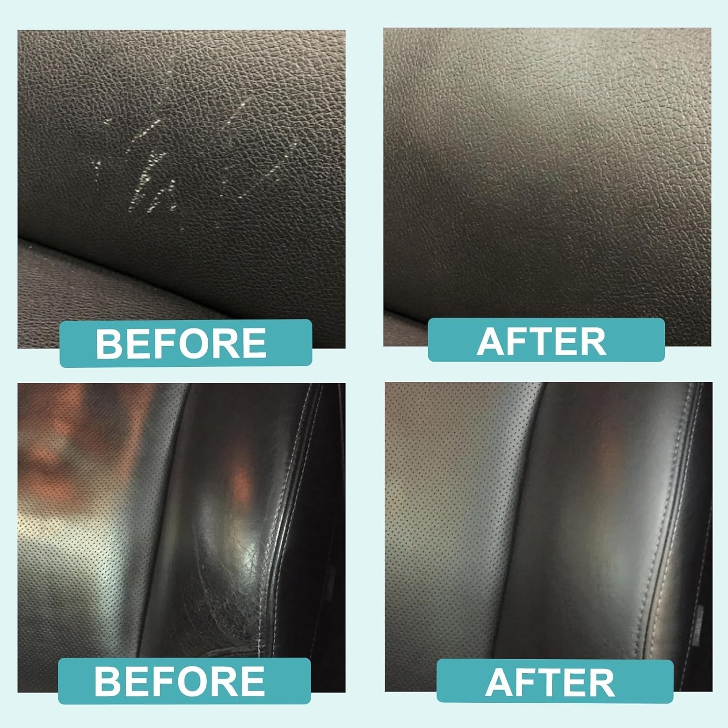 2 Pcs Plastic Clarify, Waterless Spray Wax, All-In-One Detailer For Car Interior