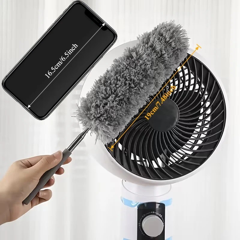 Electrostatic Dust Duster Telescopic Flexible Stainless Steel Household 1Pc