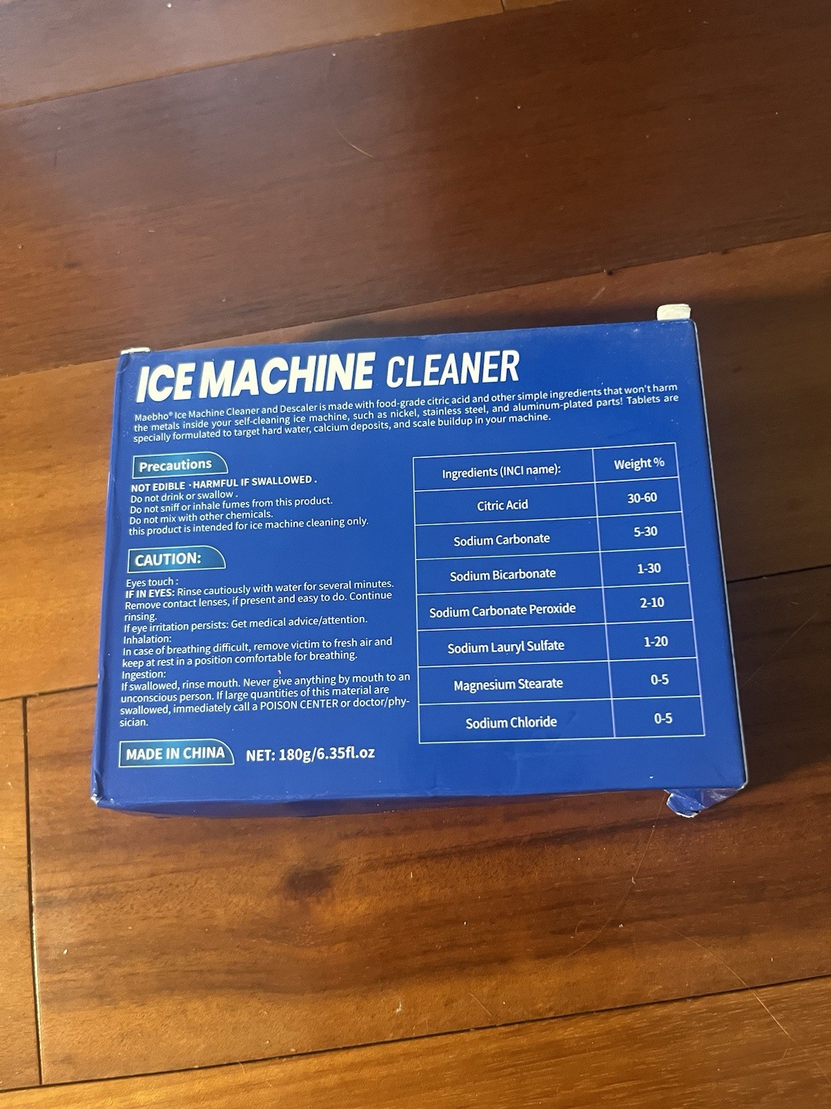 Ice Machine Cleaner 12 Pieces Clean Tablets open box Exp 2027