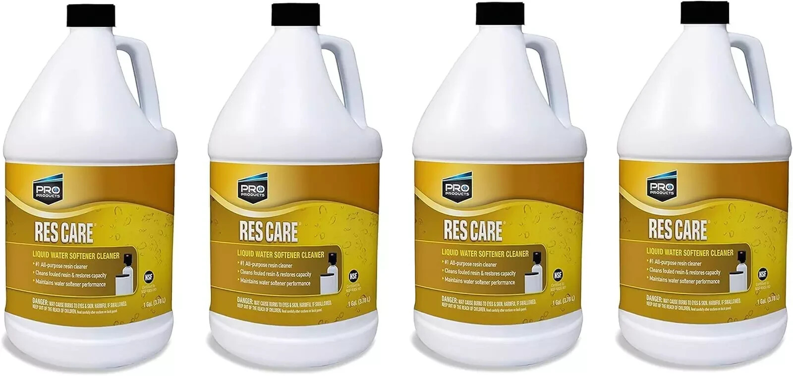 Rescare RK02B All-Purpose Water Softener Cleaner Liquid Refill, 1 Gallon,