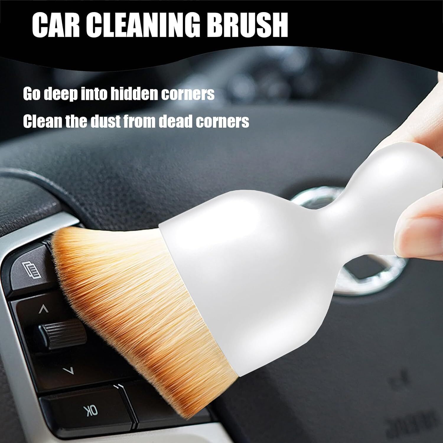 1 PC Car Air Conditioning Outlet Cleaning Brush Compatible with Cars Vans SUVs