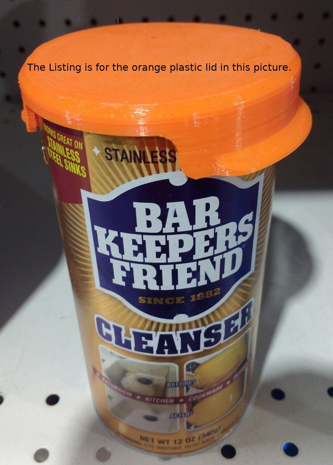 Powder Cleaner Lid (COMET lid, AJAX lid, Bar Keeper’s Friend lid, BON AMI lid)