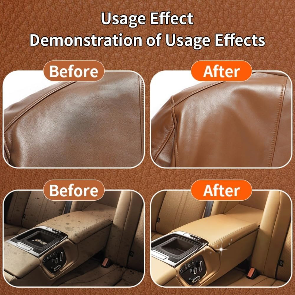 Car Interior Refresh Wax, Natural Ingredients, Conditioner—Suitable for Leather