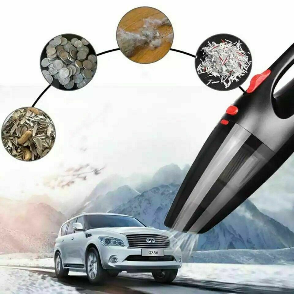 US Car Vacuum Cleaner Duster Portable Rechargeable Wet&Dry Strong Suction Duster