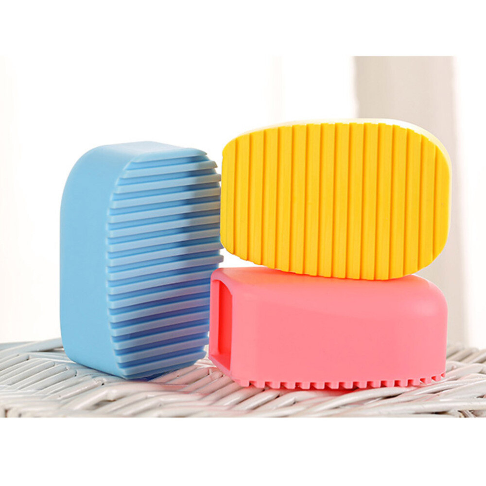 Candy Color Silicone Washboard Creative Mini Handheld Laundry Washboard