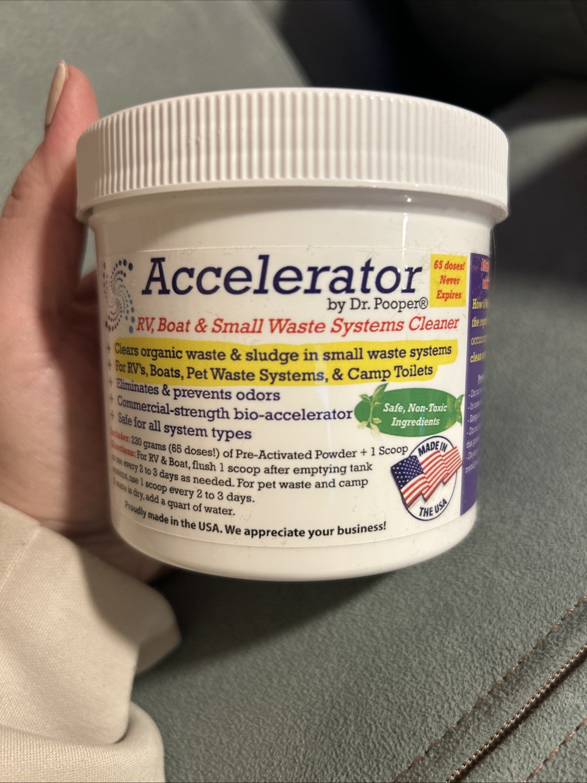 Accelerator By Dr. Pooper – RV Boat Small Waste Systems Cleaner Powder