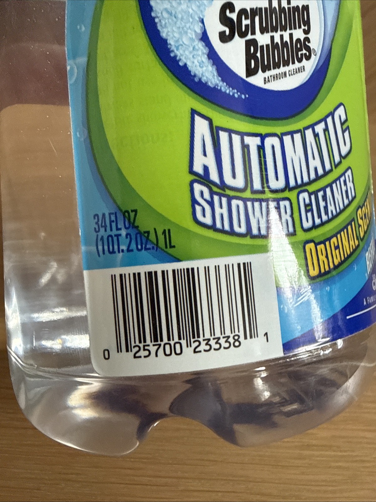 Scrubbing Bubbles Automatic Shower Cleaner Refill Original 34oz Bottle HTF, NEW!