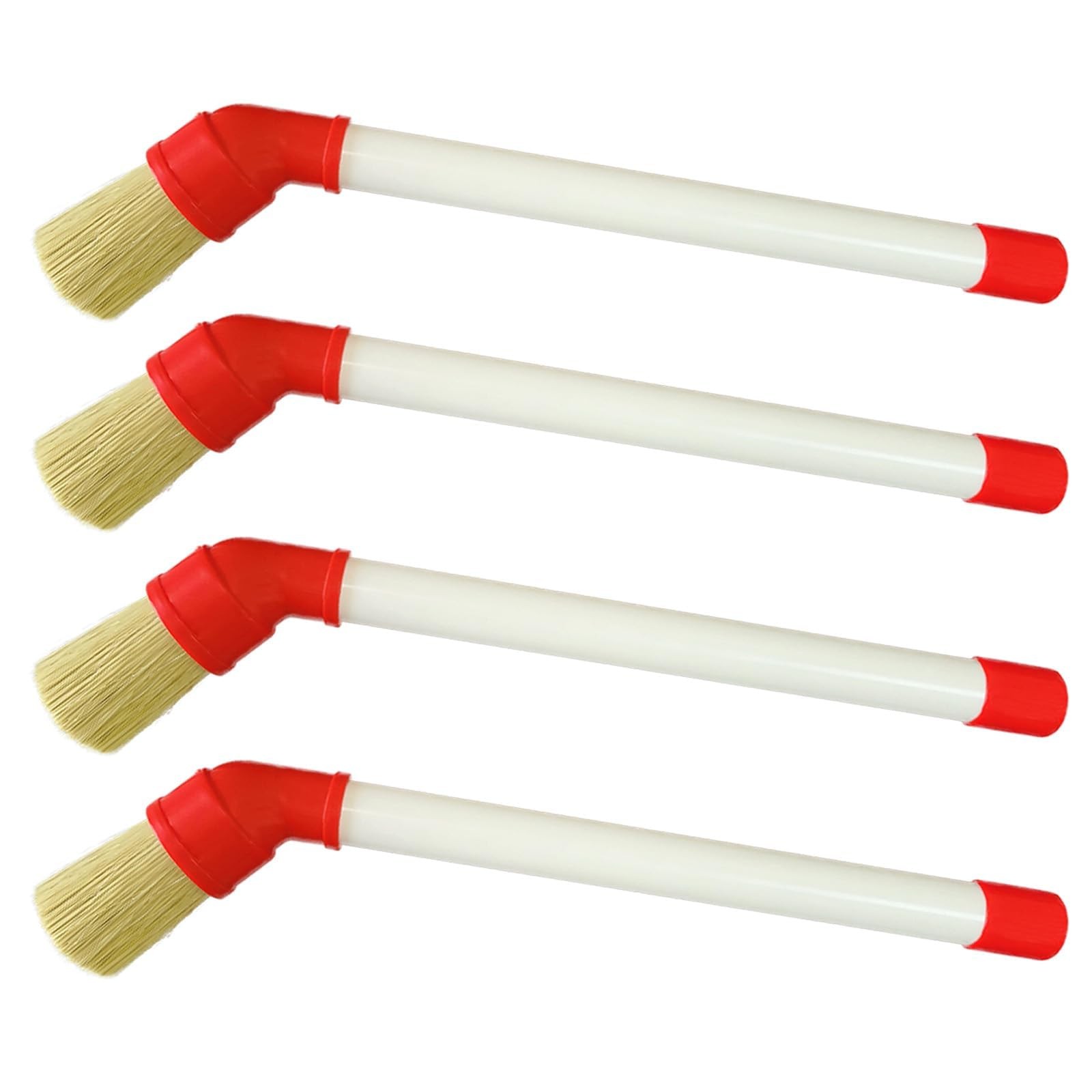 Tire Lube Brush Applicator Swab (4-Pack),11″ Plastic Handle and 45Â° Angled
