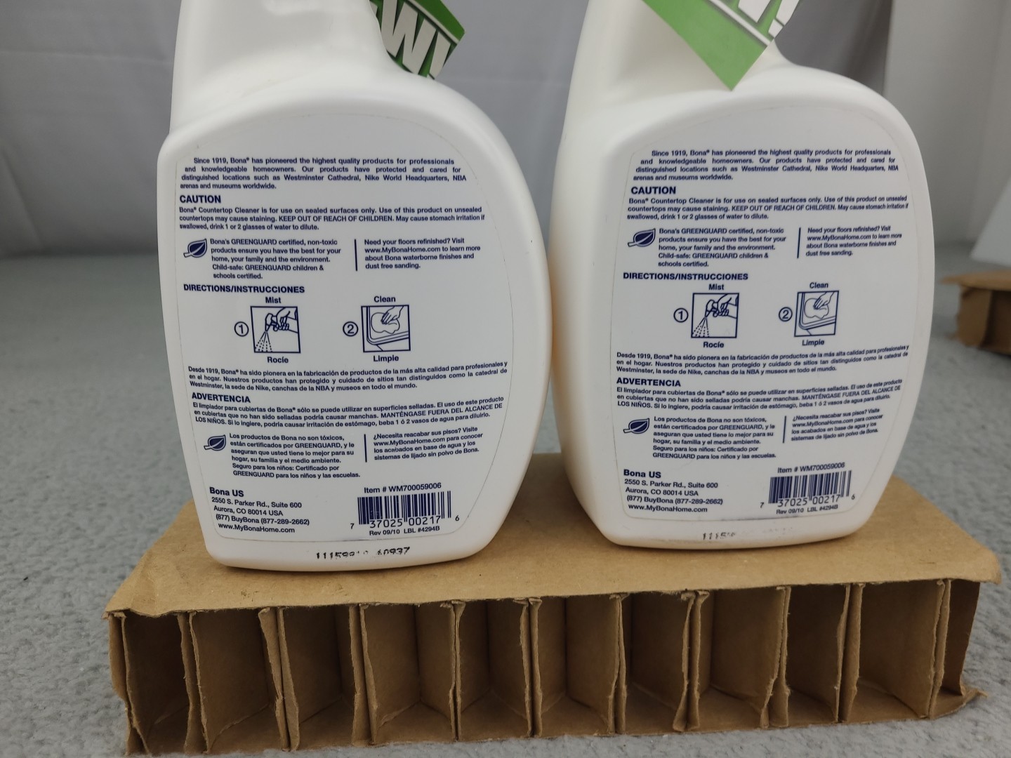2x Bona COUNTERTOP CLEANER Swedish Formula 36 FL OZ Spray NEW