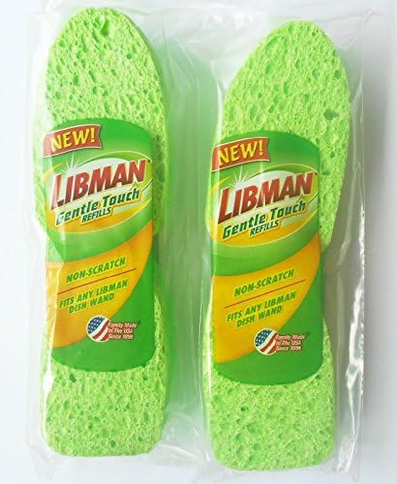 Cleaning Sponge Non-Scratch Gentle-Touch Refills 2 -2-Packs (4 Total Sponges) M