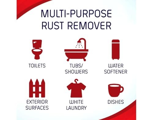 Rust Stain Remover Powder 2 Pack 56 Ounces Heavy Duty for Bathroom Laundry