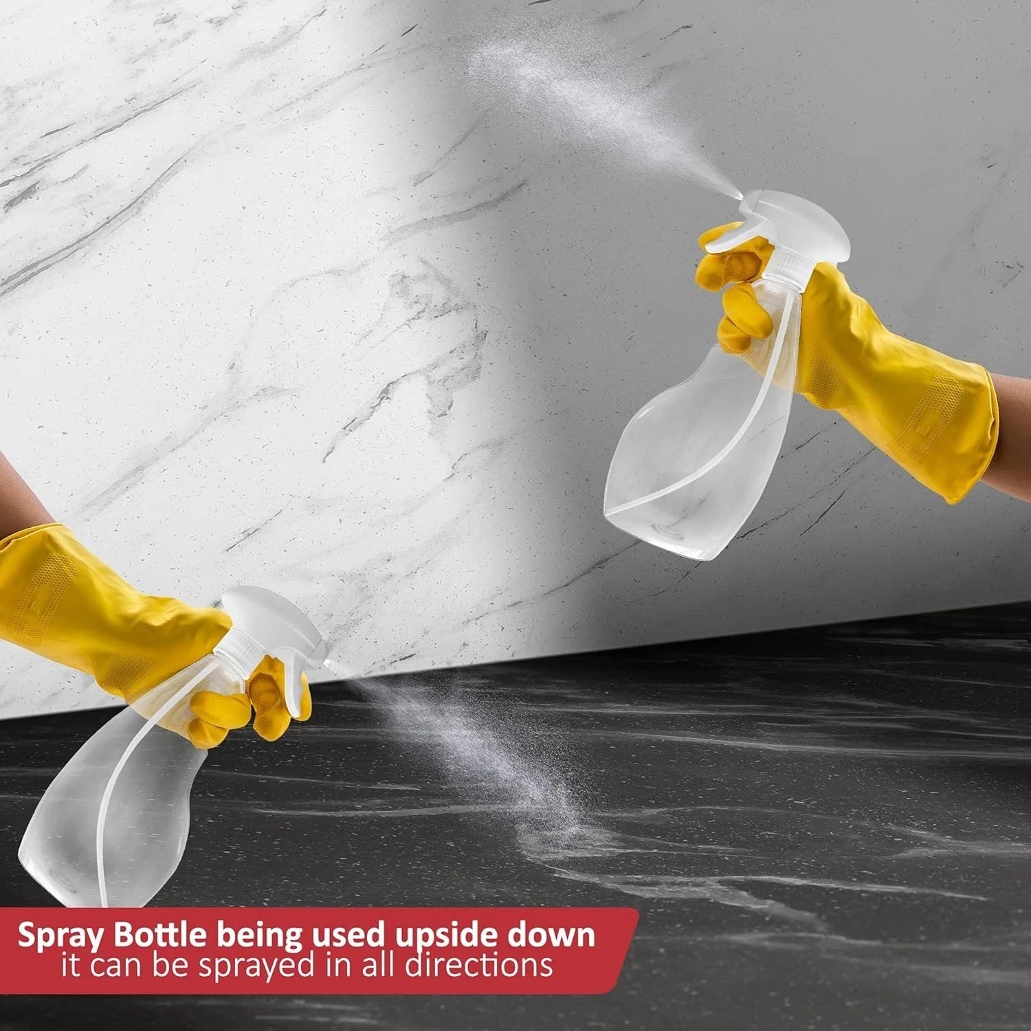 Large 17oz Spray Bottles For Cleaning Solutions and Gardening, Plant, Water, …