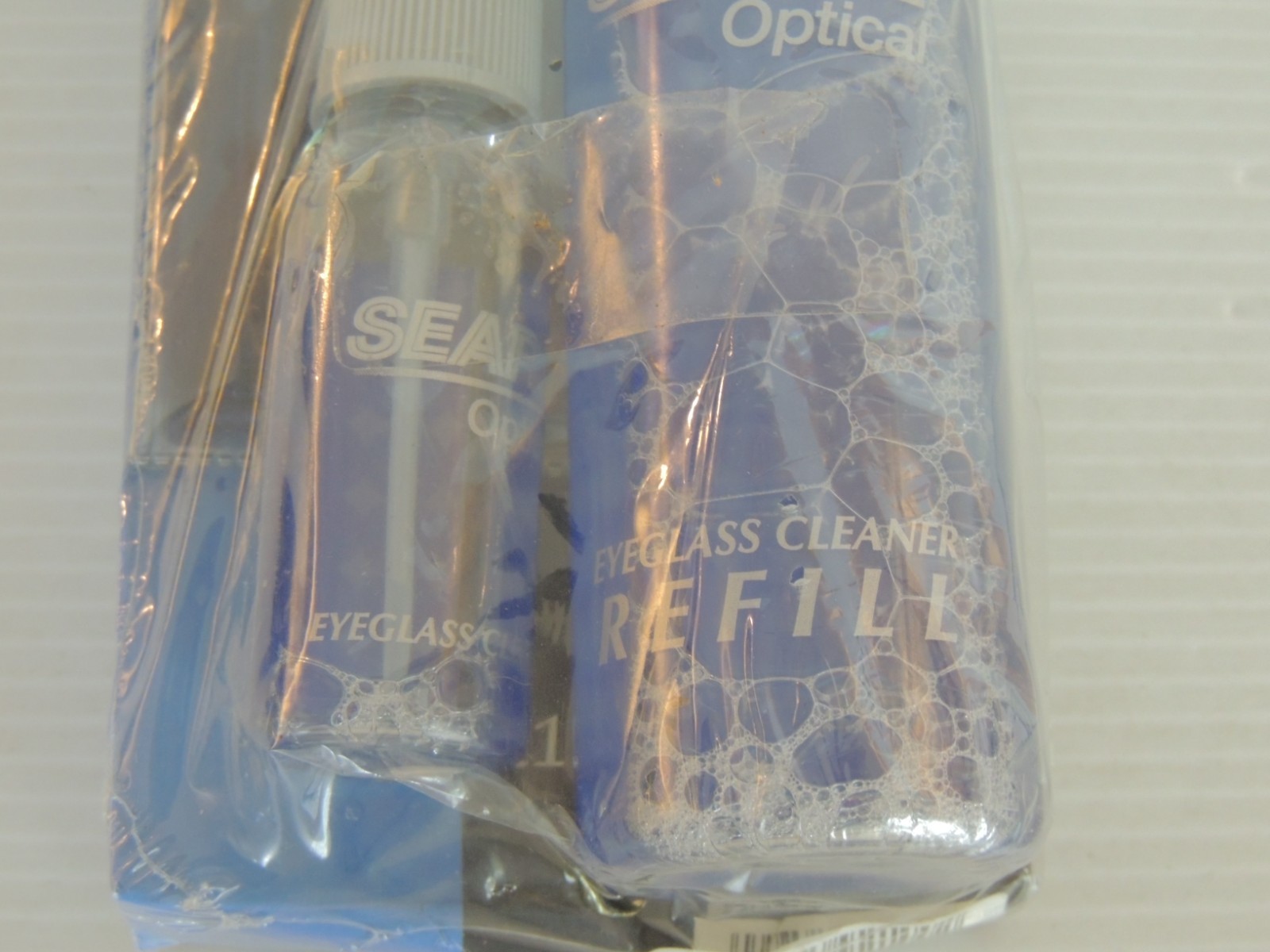 Sears Optical Eyeglass REFILE LENS CLEANER, 2oz. Spray Bottles, PLUS LENS CLOTH