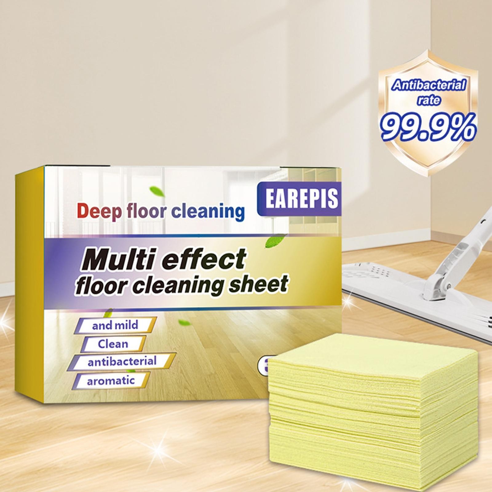 Multipurpose Dissolvable Floor Cleaning Sheets 30 Pieces Deep Clean Tablets Mopp