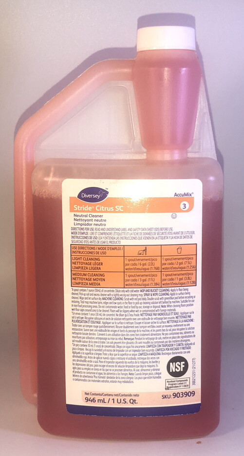 Diversey 903909 Neutral Floor Cleaner,1ea 32 Oz. Blt. Citrus-NEW-SHIPS N 24 HOUR