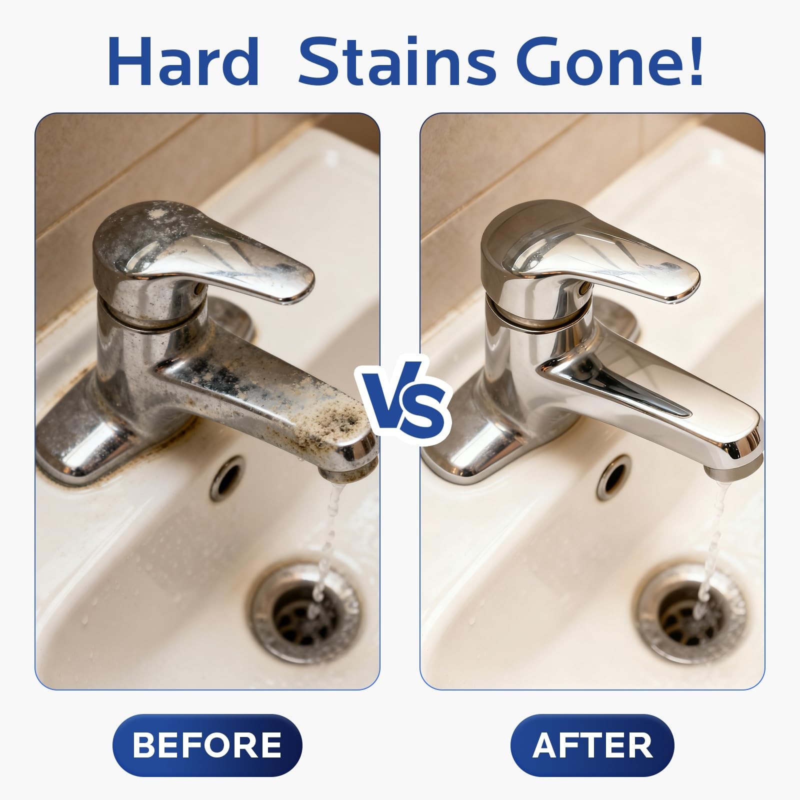Bathroom Descaler Foam Cleaner for Hard Water Stains – Powerful Foaming Spray…