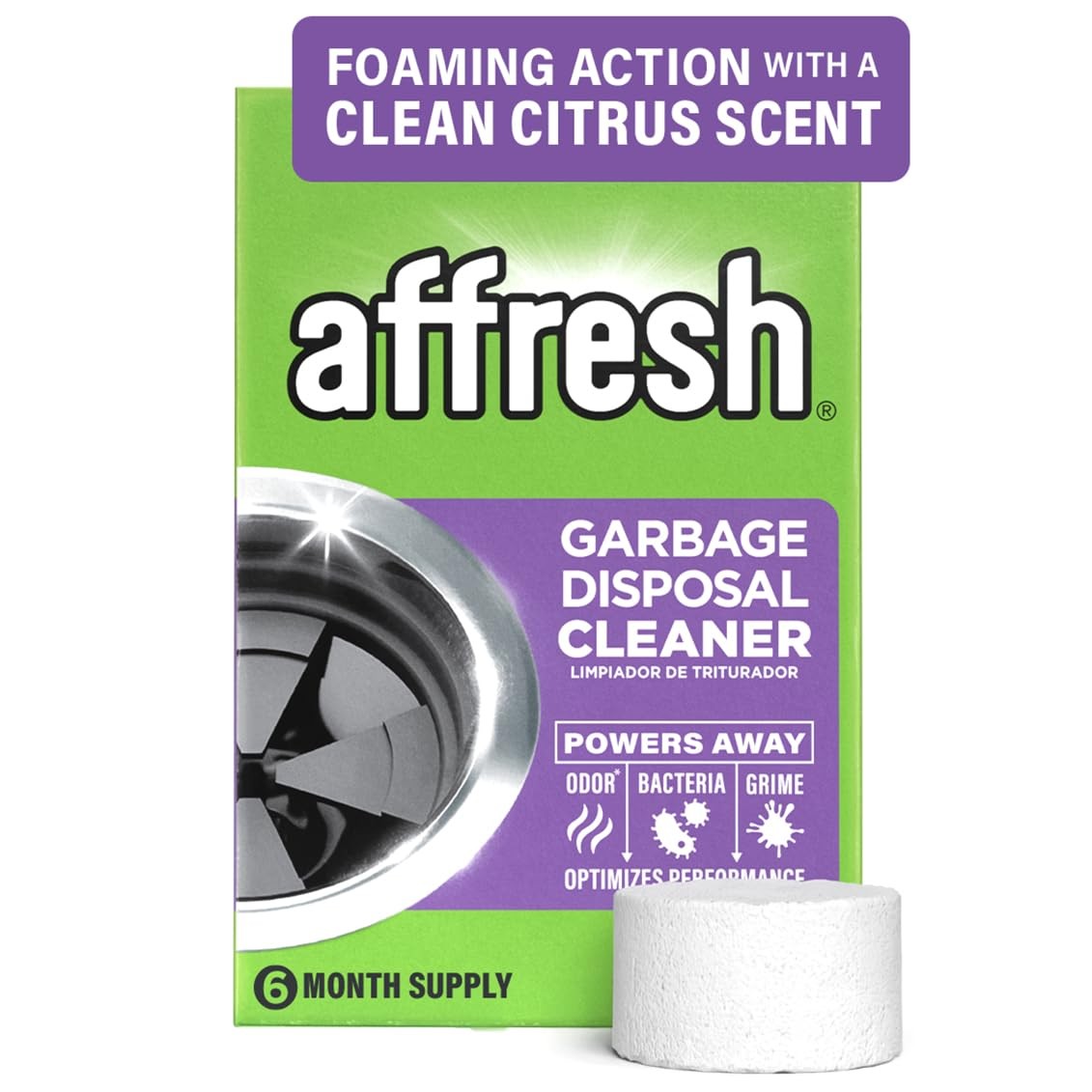 Garbage Disposal Cleaner, Helps Power Away Odor Causing Bacteria, Debris & Gr…