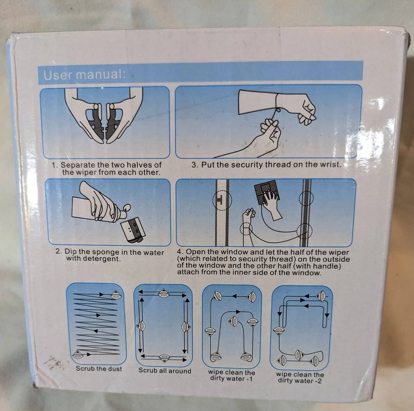 Double Sided Magnetic Window Cleaning Wizard *293