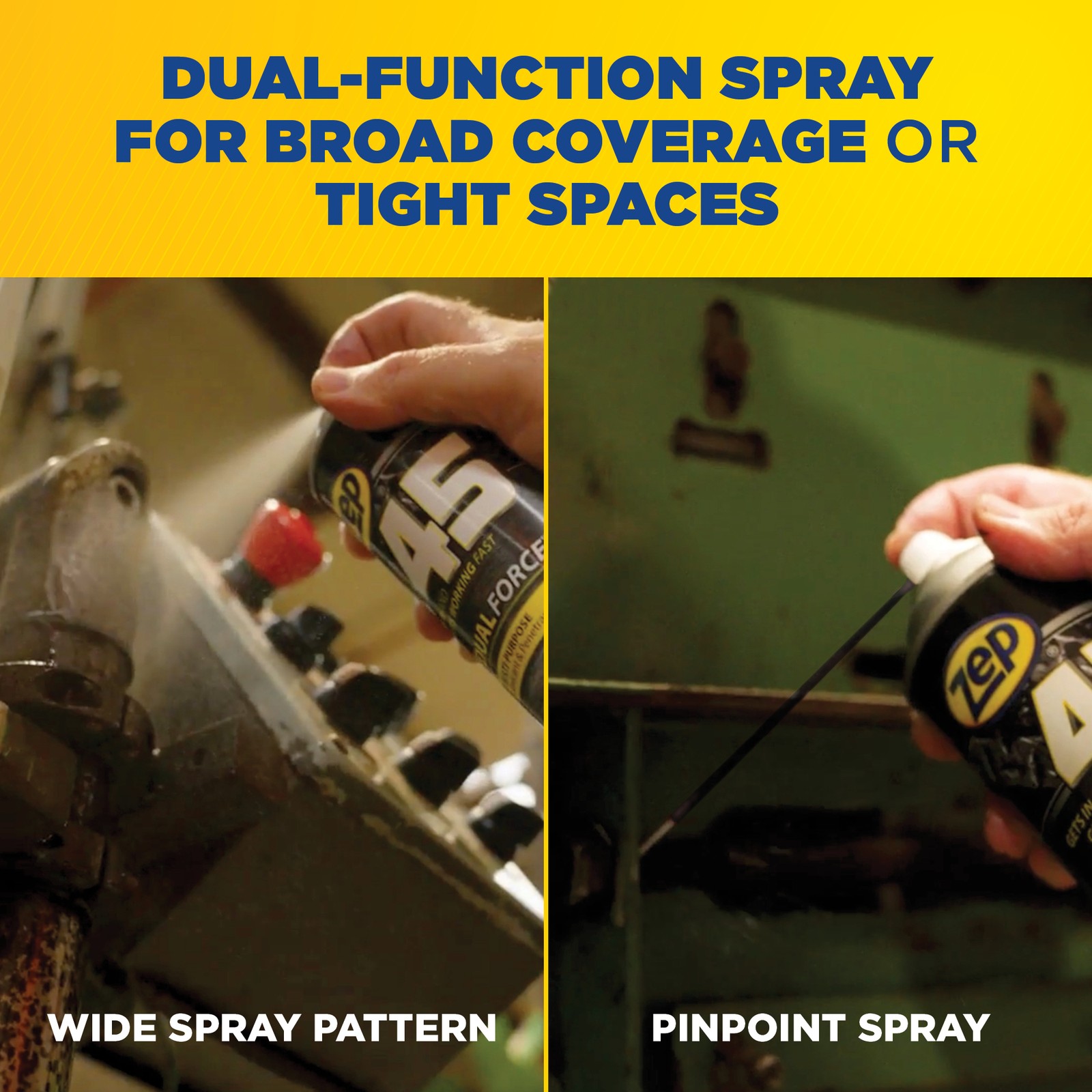 Zep 45 Dual Force Multi-Purpose Lubricant and Penetrant Aerosol – 14 oz (Case of
