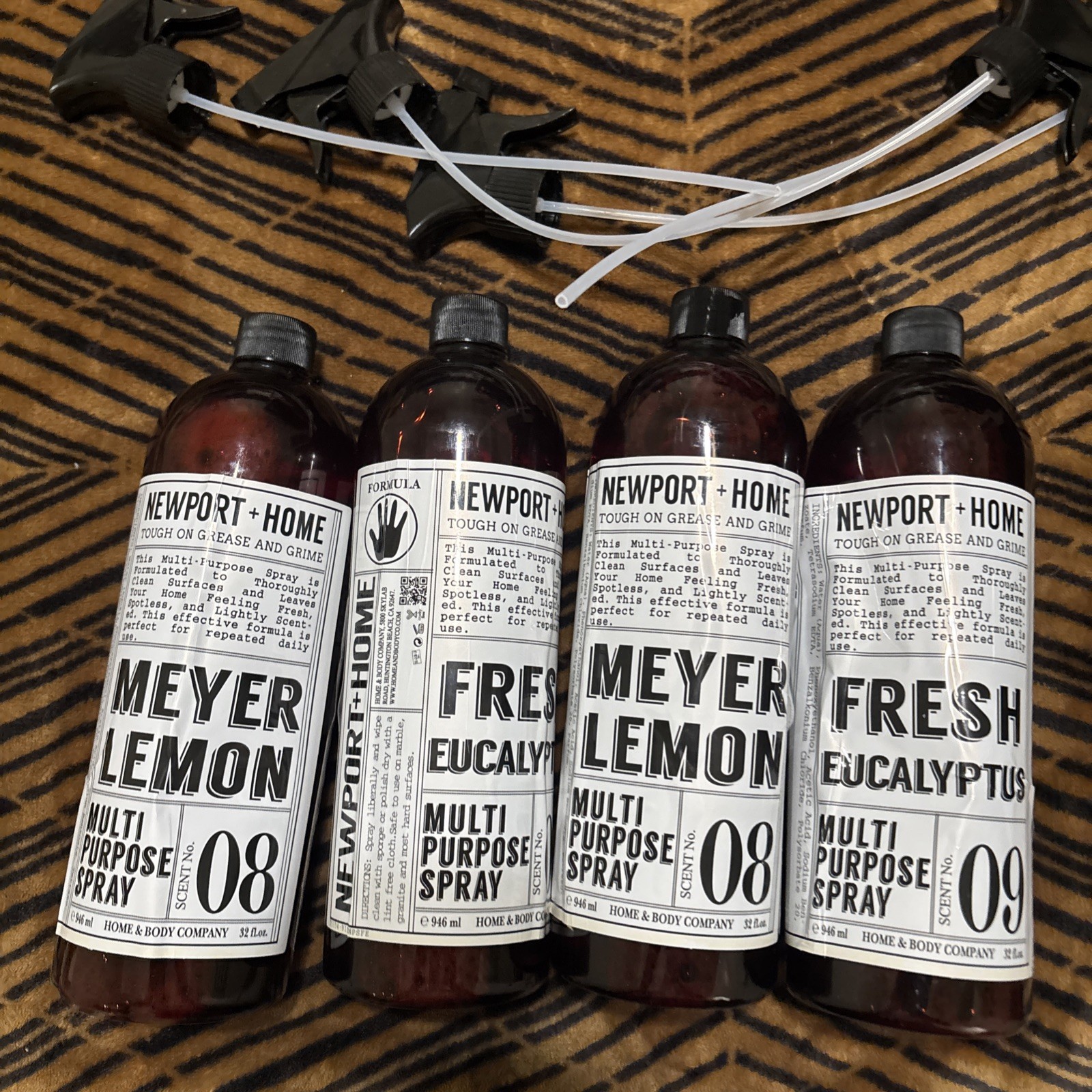 (4-Pack) NEWPORT + HOME ~ MEYER LEMON Essential Oil DISH SOAP 946ml MADE IN USA