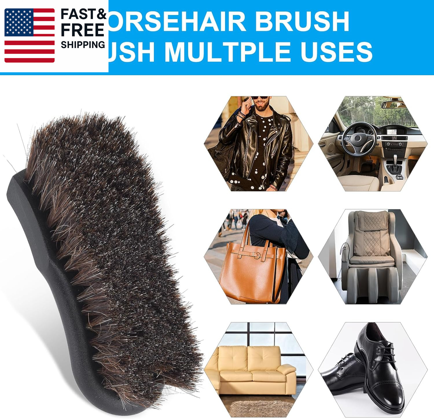 Upholstery Brush, Upholstery Brush Set, Leather Cleaning Brush, Carpet Brush Ca