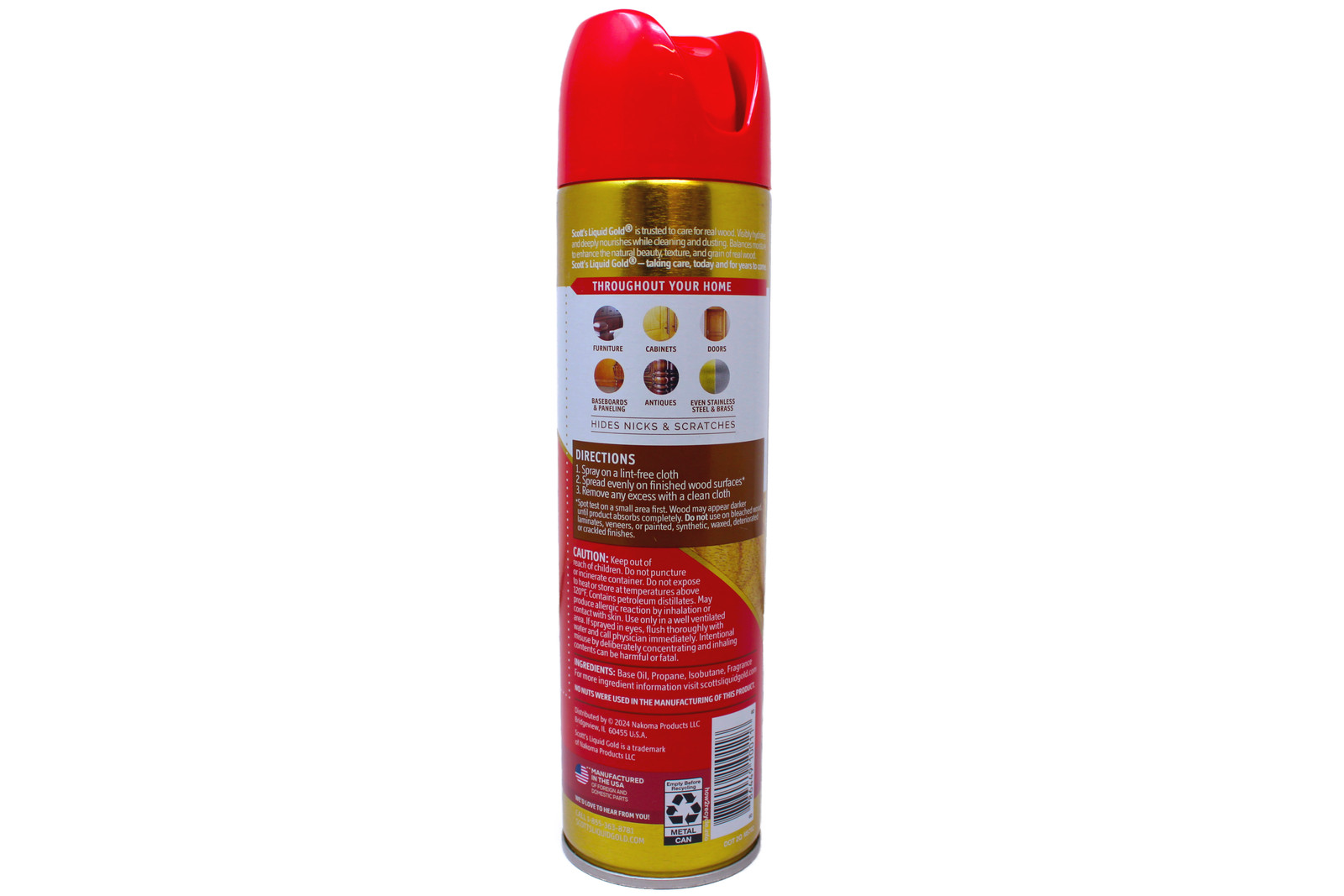 Scott’s Liquid Gold Wood Care Spray Fresh Almond 11.5 oz (Pack of 6)