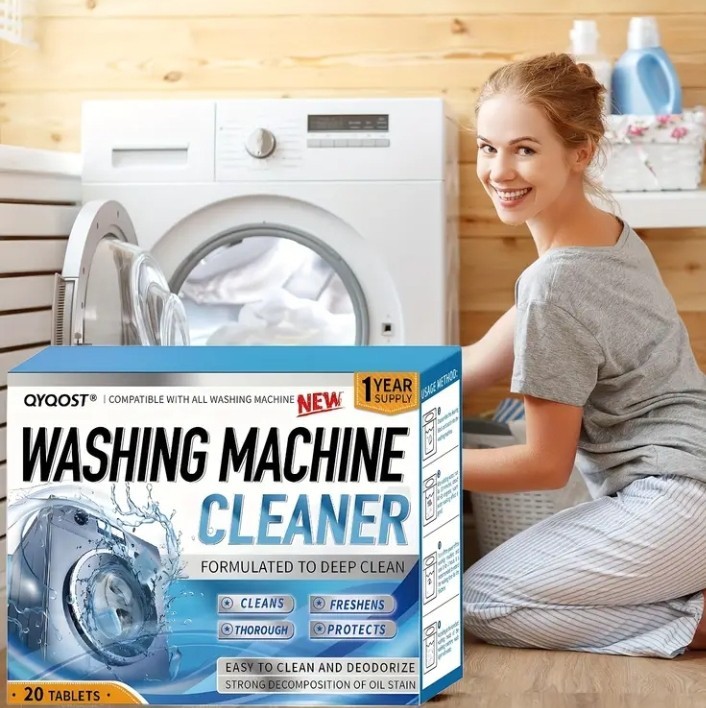 ACTIVE Washing Machine Cleaner Descaler Deep Cleaning (24 Tablet) Front Top Load