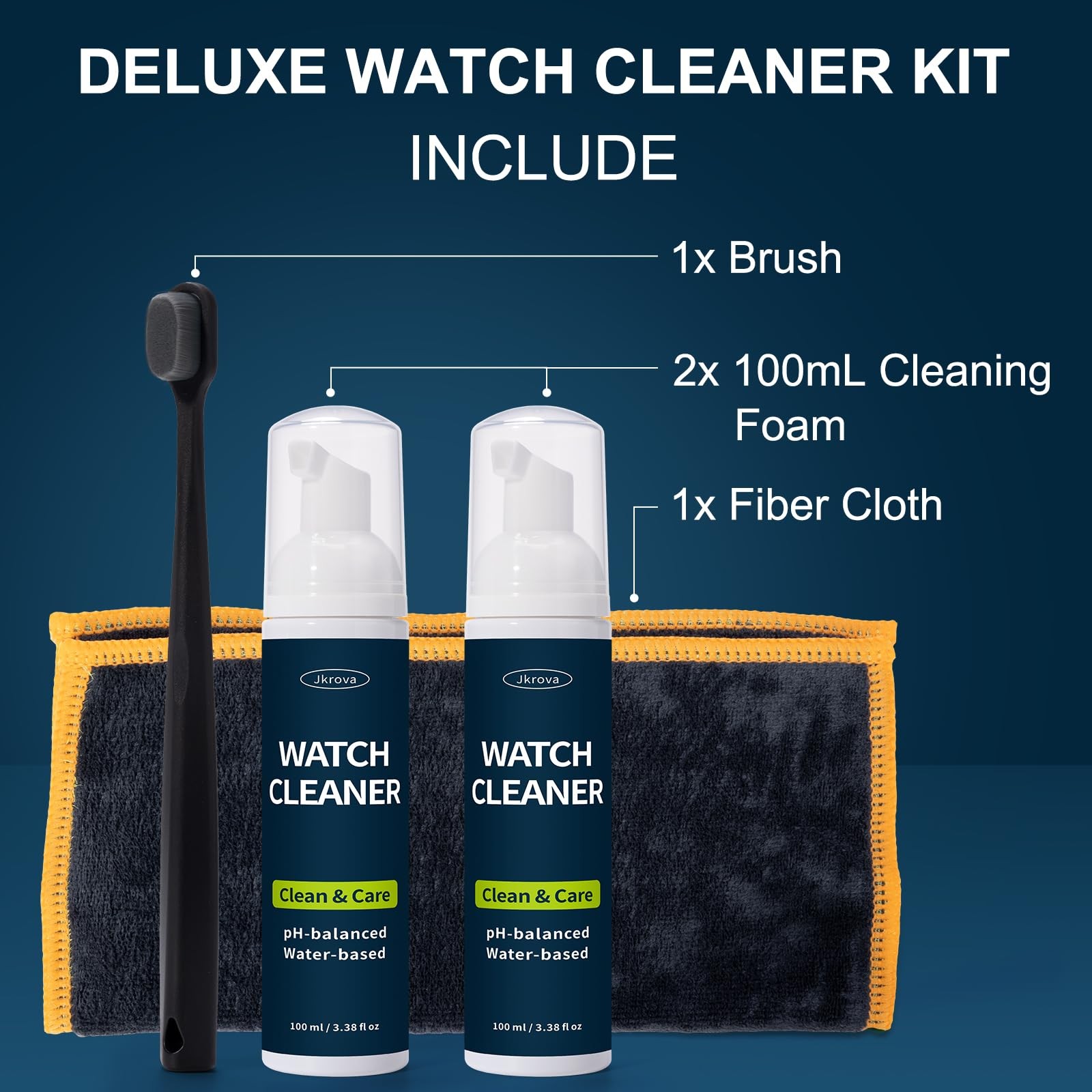 Cleaning Kit, for Deluxe Watches, Safe on All Metals & Crystals, Remove Dirt …